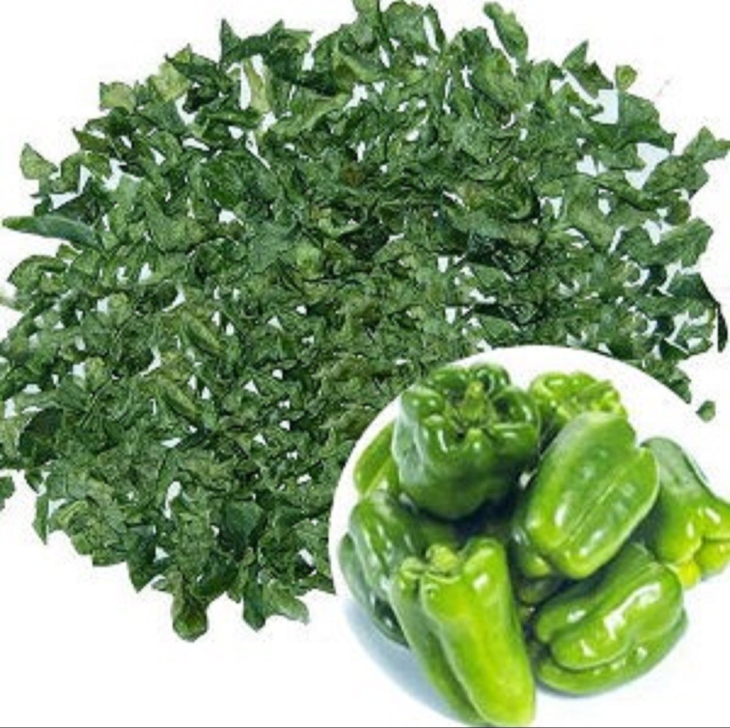 Green Capsicum Flakes - Dev Tandoor Industries